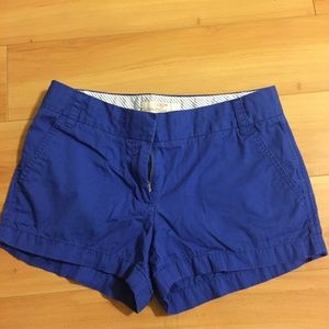 J. Crew Factory 3 in cobalt blue chino shorts